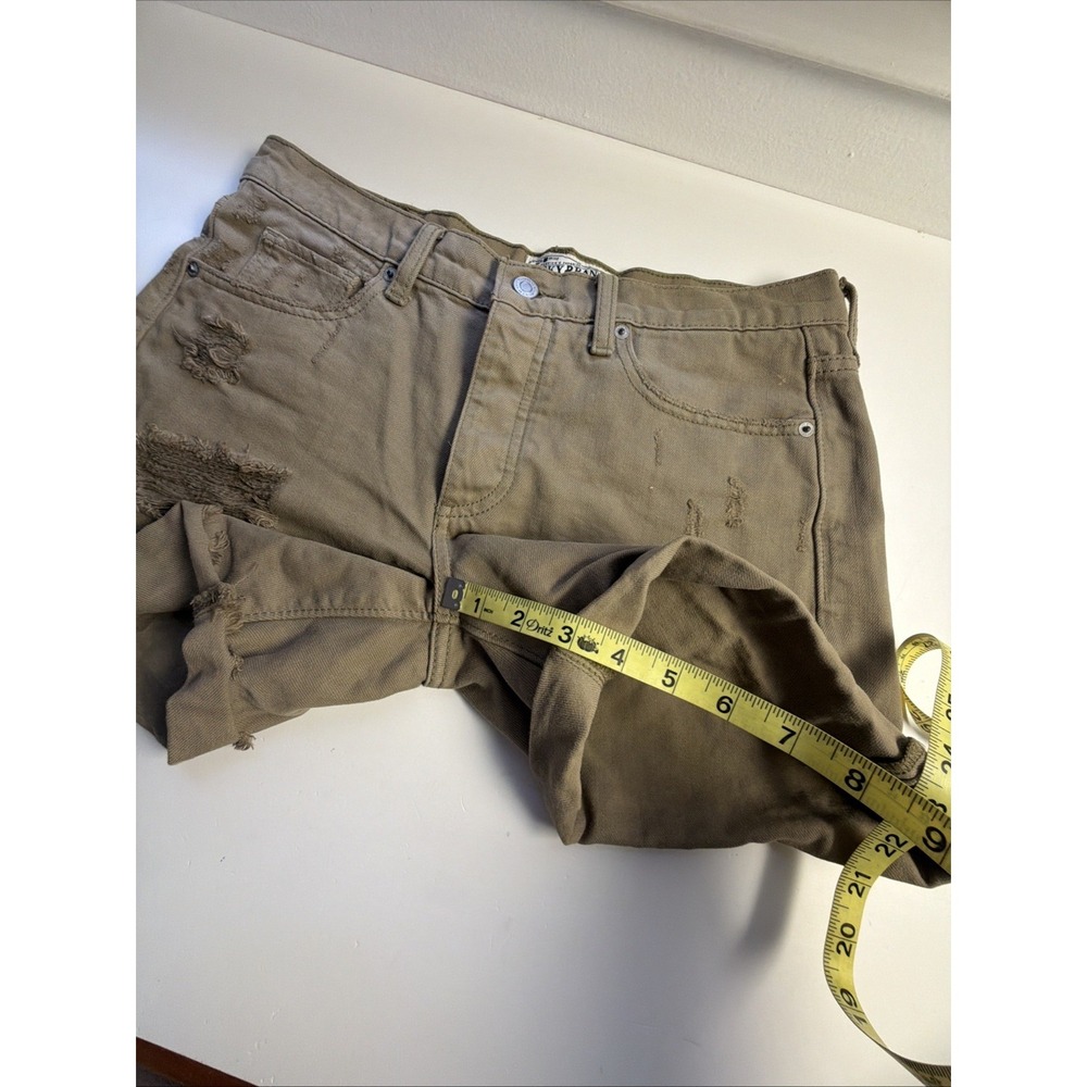 Lucky Brand The Boyfriend Shorts Women's Cuffed Distressed Brown Size 2/26 - Picture 7 of 7
